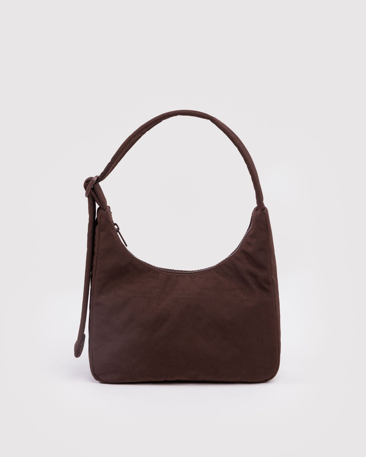 Mini Nylon Shoulder Bag - Coffee