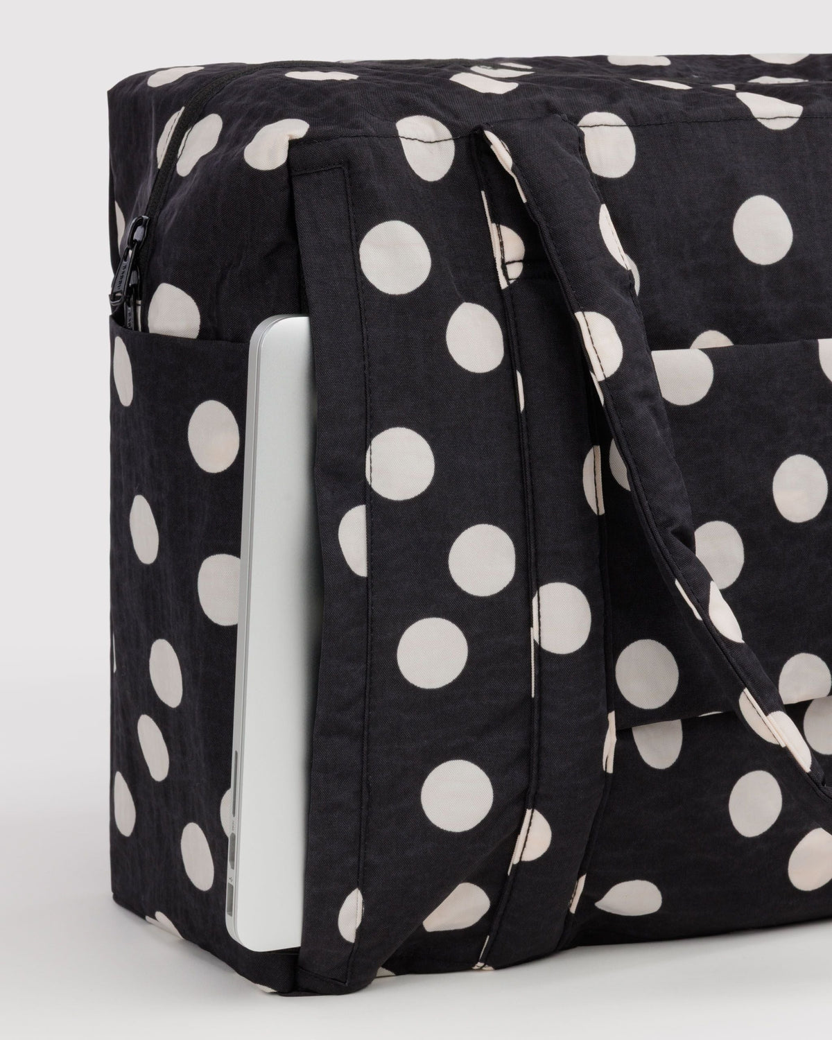 Cloud Carry-on - Black and Cream Polka Dot