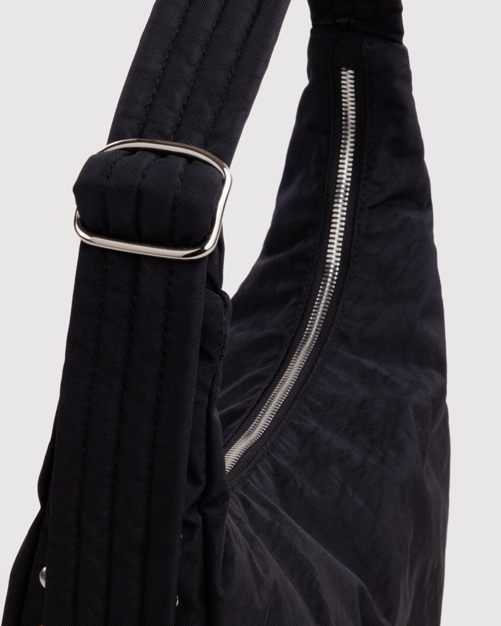 Nylon Shoulder Bag - Studs