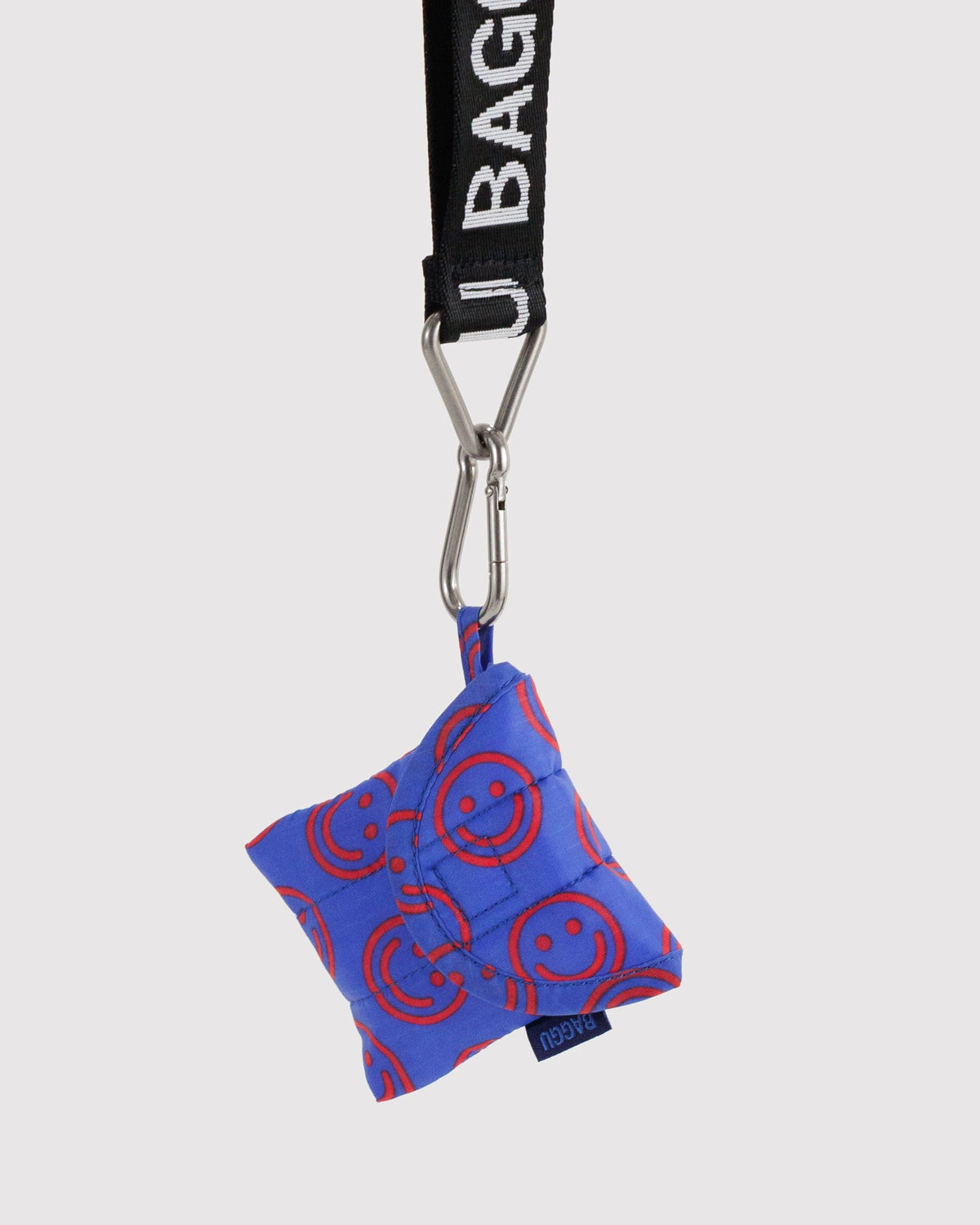 Puffy Earbuds Case - Mini Cobalt Happy