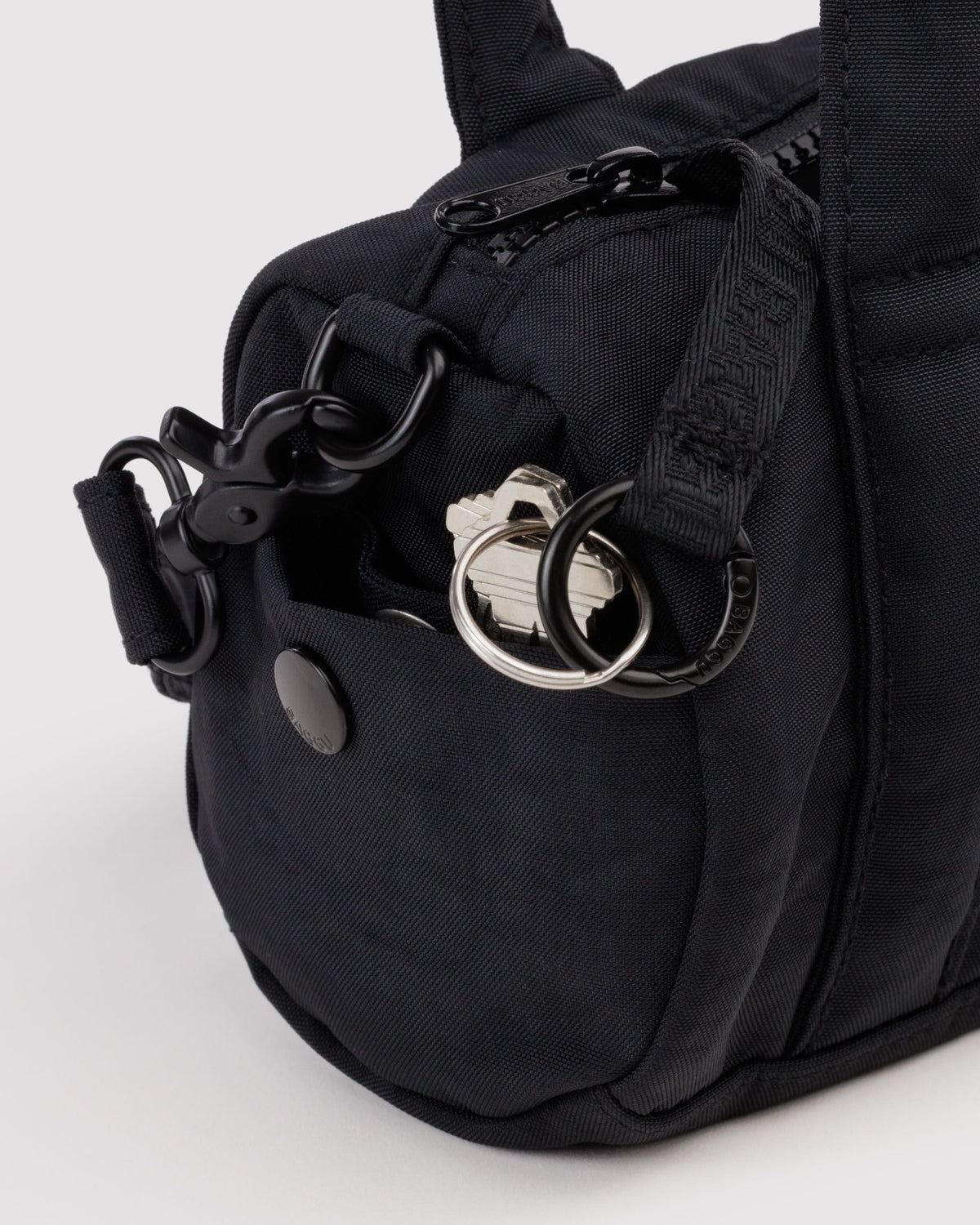 Small Nylon Duffle Bag - Black
